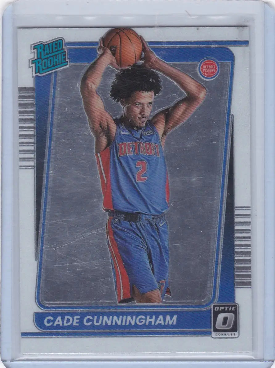 2021 DONRUSS OPTIC #161 CADE CUNNINGHAM- DETROIT PISTONS - Basketball Card Single