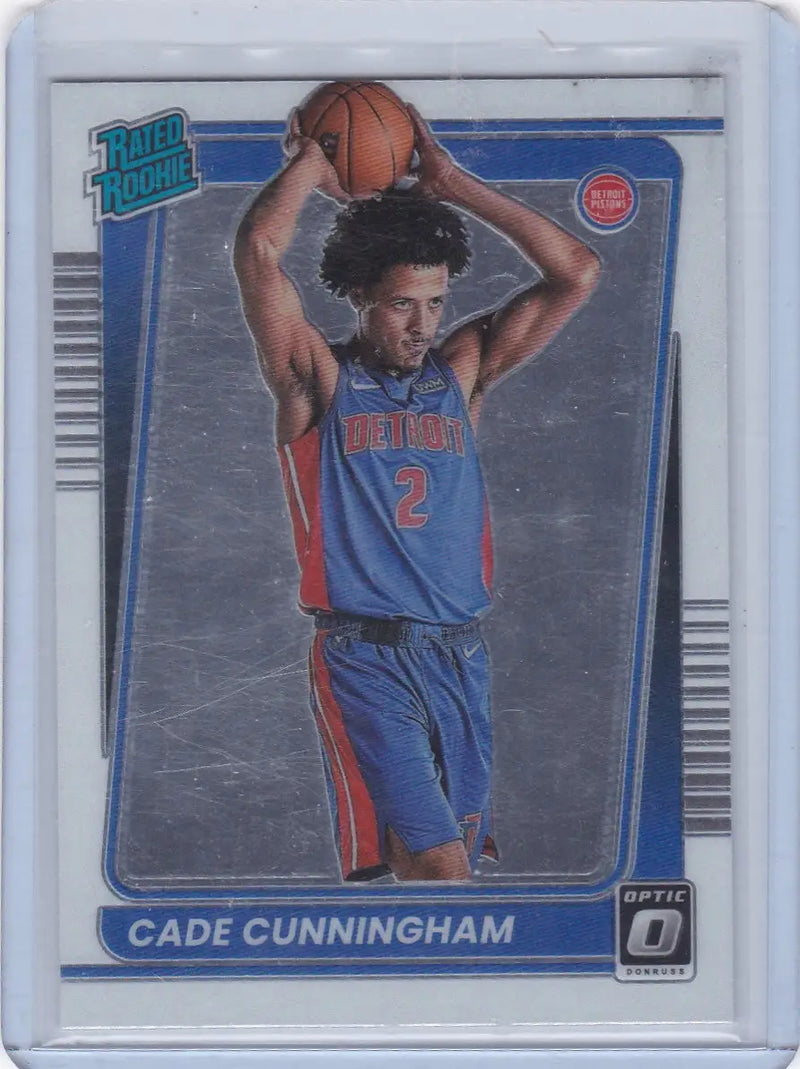 2021 DONRUSS OPTIC #161 CADE CUNNINGHAM- DETROIT PISTONS - Basketball Card Single