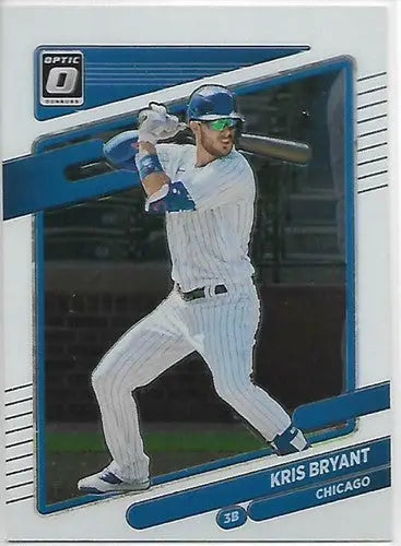 2021 Donruss Optic Kris Bryant baseball card with original gloss, perfect for sports cards collectors