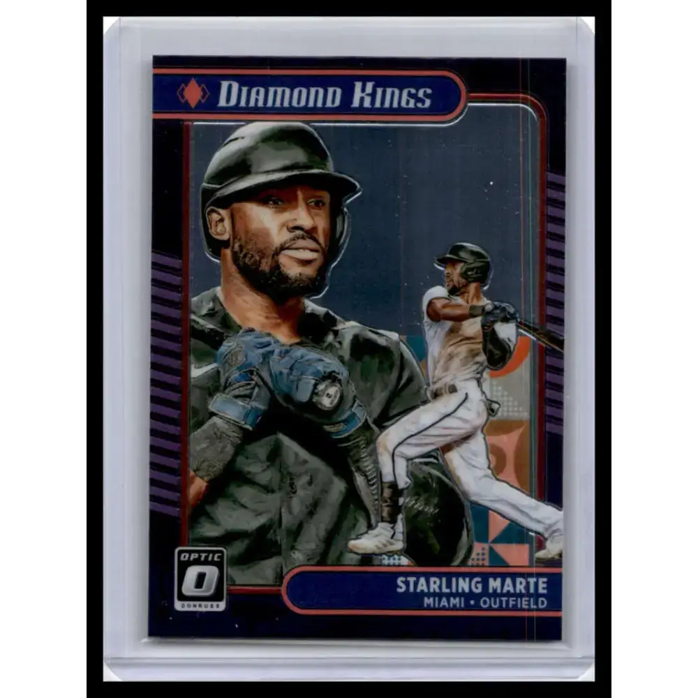 2021 Donruss Optic #17 Starling Marte NM-MT Miami Marlins Baseball Card - Baseball Card Single
