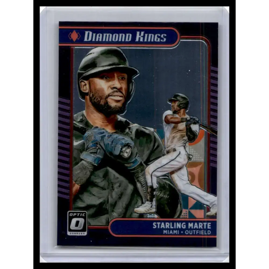 2021 Donruss Optic #17 Starling Marte NM-MT Miami Marlins Baseball Card - Baseball Card Single