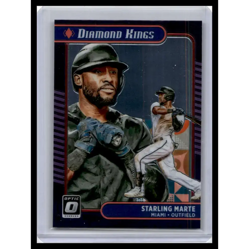 2021 Donruss Optic #17 Starling Marte NM-MT Miami Marlins Baseball Card - Baseball Card Single