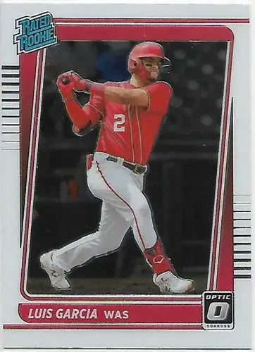 2021 Donruss Optic #45 Luis V. Garcia NM-MT RC Rookie Nationals Rated Rookies - Baseball Card Single