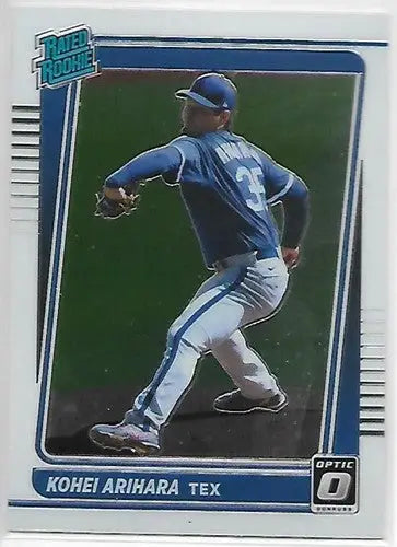 2021 Donruss Optic #70 Kohei Arihara NM-MT RC Rookie Rangers Rated Rookies - Baseball Card Single