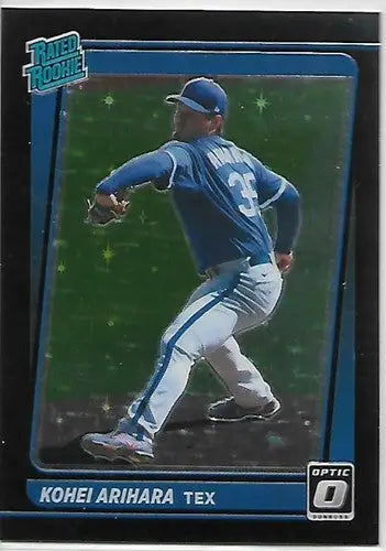 2021 Donruss Optic Black Stars #70 Kohei Arihara NM-MT RC Rookie 111/149 Rangers - Baseball Card Single