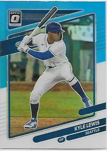 2021 Donruss Optic Kyle Lewis baseball card with original gloss Mariners NM-MT