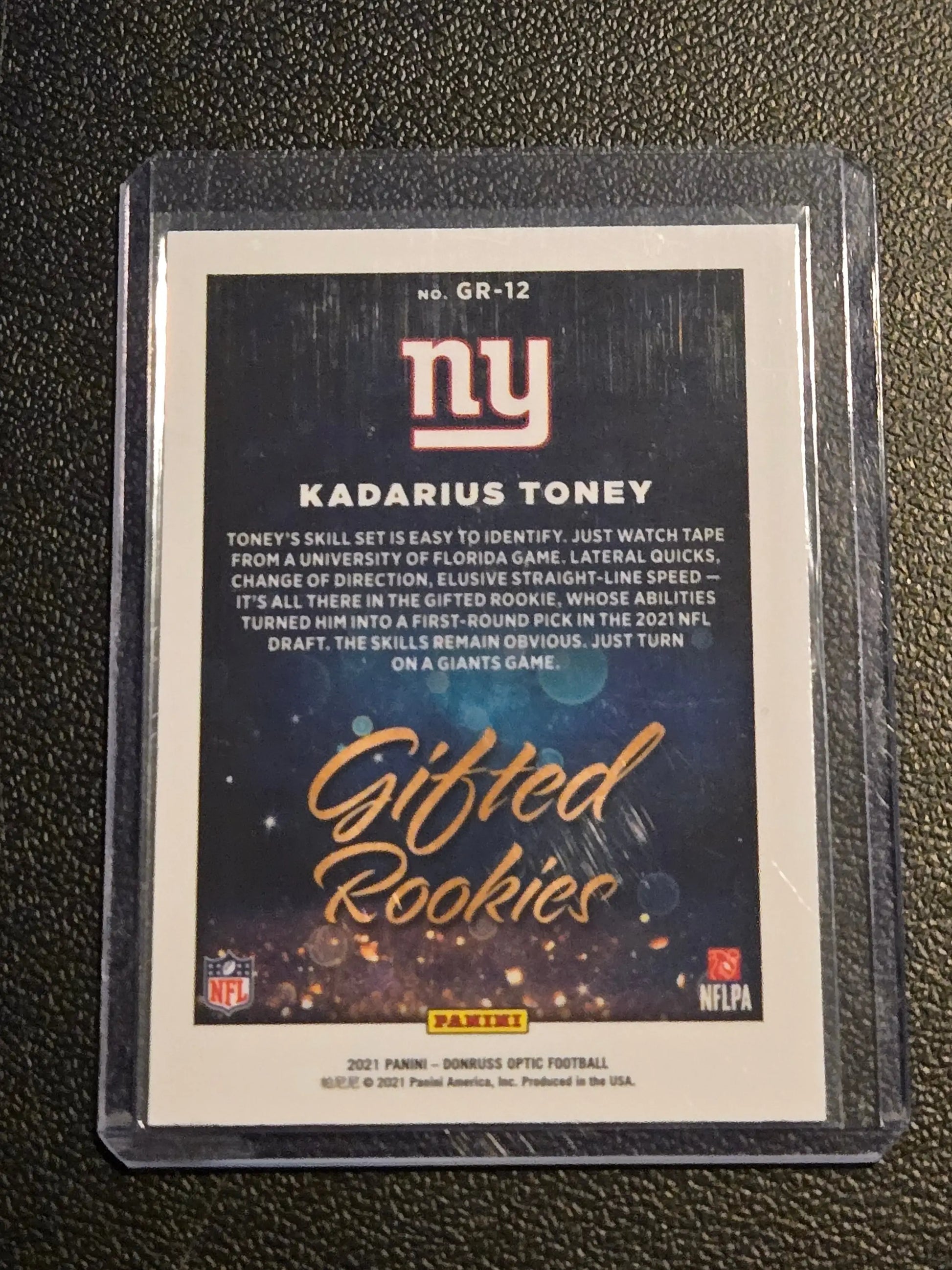 2021 Donruss Optic #GR-12 Kadarius Toney Gifted Rookies - Football Card Single