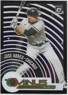 Baseball card featuring Jose Abreu from Donruss Optic Simply Sandoval original gloss series