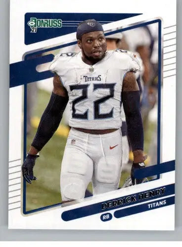 Original gloss Derrick Henry football card from 2021 Donruss Photo Variation Simply Sandoval collection