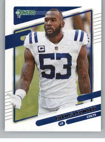 Original gloss Darius Leonard football card Donruss Photo Variation simply sandoval NM-MT Colts