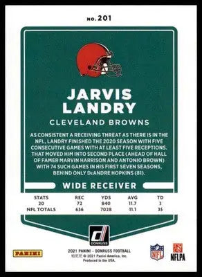 2021 Donruss - Press Proof Blue Jarvis Landry 201 Cleveland Browns - Football Card Single