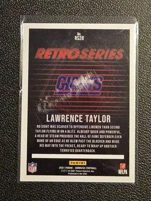 2021 Donruss #RS28 Lawrence Taylor Retro Series - Football Card Single