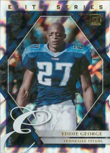 Original gloss Eddie George football card from 2021 Donruss The Elite Series Simply Sandoval