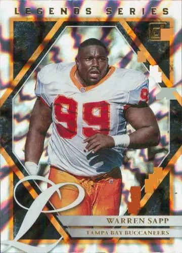 2021 Donruss The Legends Series Warren Sapp football card with original gloss Buccaneers