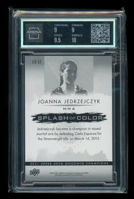 2021 Goodwin Champions Splash of Color 3D Lenticulars Joanna Jedrzejczyk AC 9.5 - UFC/MMA Card Single