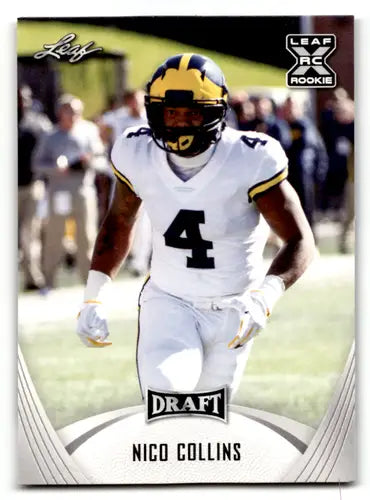 2021 Leaf Draft #29 Nico Collins NM Near Mint XRC ID:46787 - Football Card Single