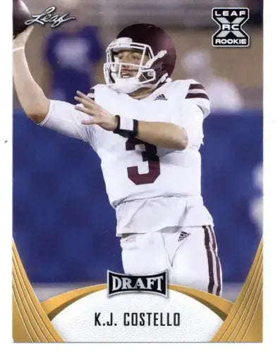 2021 Leaf Draft Gold #12 K.J. Costello NM-MT XRC - Football Card Single