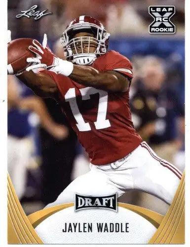 2021 Leaf Draft Gold #28 Jaylen Waddle NM-MT XRC - Football Card Single