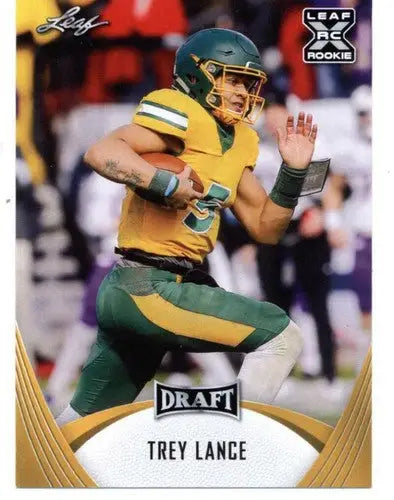 2021 Leaf Draft Gold #4 Trey Lance NM-MT XRC - Football Card Single
