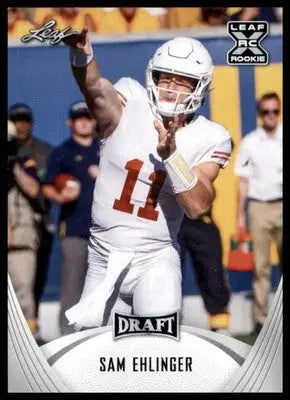 2021 Leaf Draft Sam Ehlinger 09 Texas Longhorns