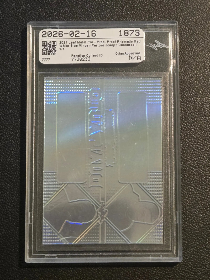 2021 Leaf Metal Pop Century V.Pastore/J.Gannascoli Dual Proof Red White and Blue - Other