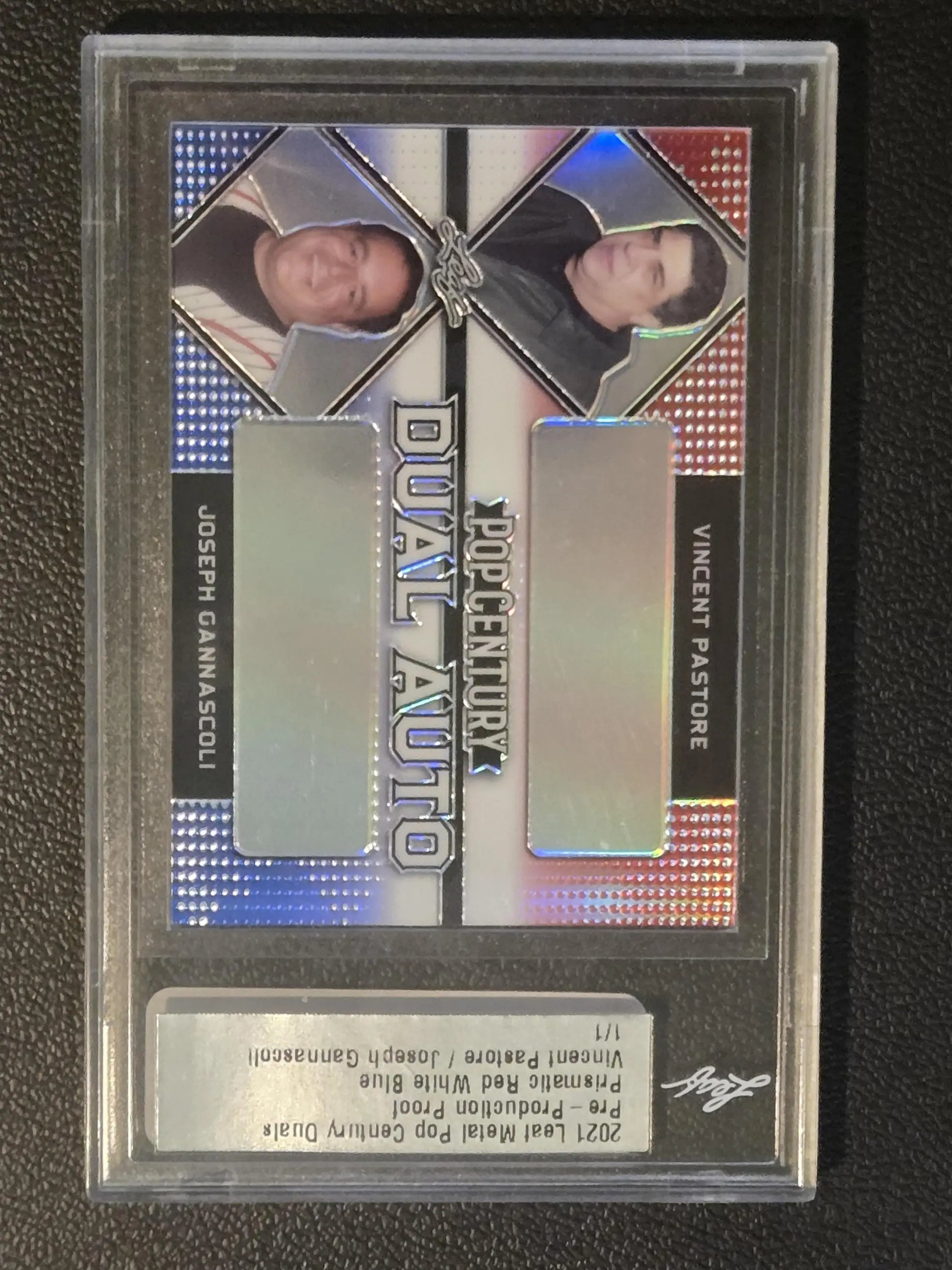 2021 Leaf Metal Pop Century V.Pastore/J.Gannascoli Dual Proof Red White and Blue - Other