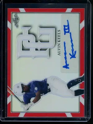 2021 Leaf Perfect Game National Showcase Alvin Keels #BA-AK1 1/1 Autograph - Baseball Card Single