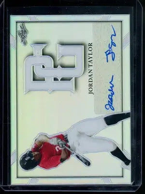 2021 Leaf Perfect Game National Showcase Jordan Taylor #BA-JT2 14/25 Autograph - Baseball Card Single
