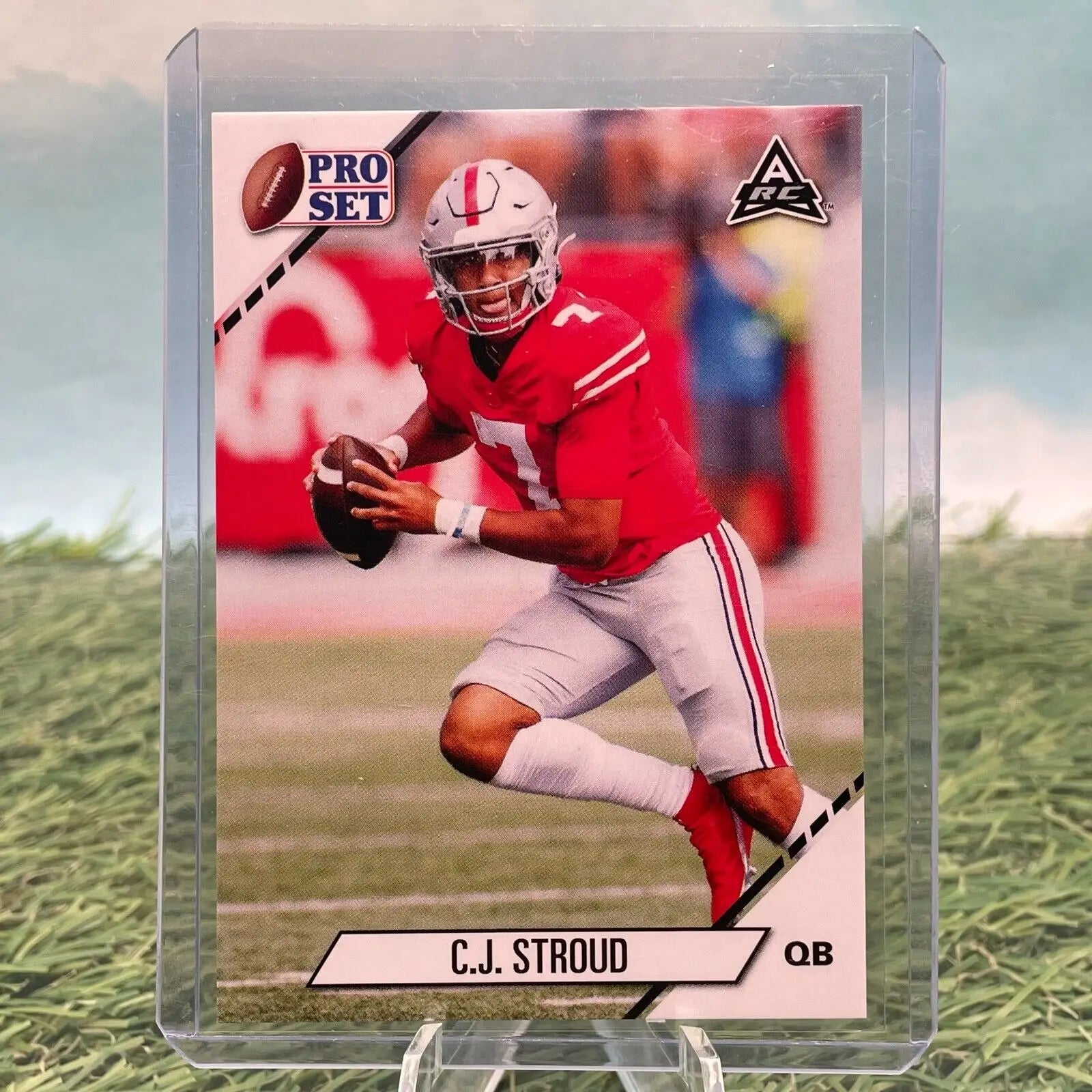 C.J. Stroud Ohio State Rookie Card from 2021 Leaf Pro Set, #2 collectible sports card