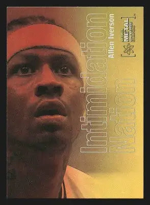 2021 Metal Universe Champions Allen Iverson #IN-3 Intimidation Nation HOF - Basketball Card Single