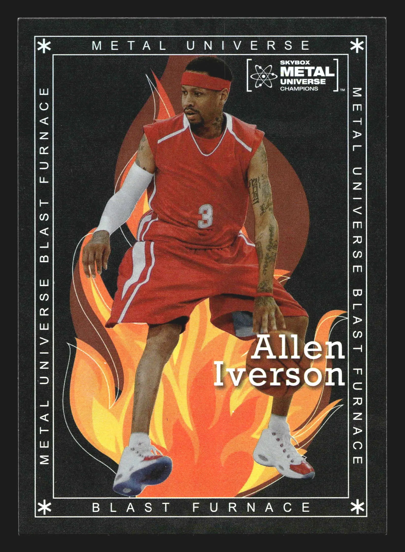 2021 Metal Universe Champions Blast Furnace #BF-12 Allen Iverson - Basketball Card Single