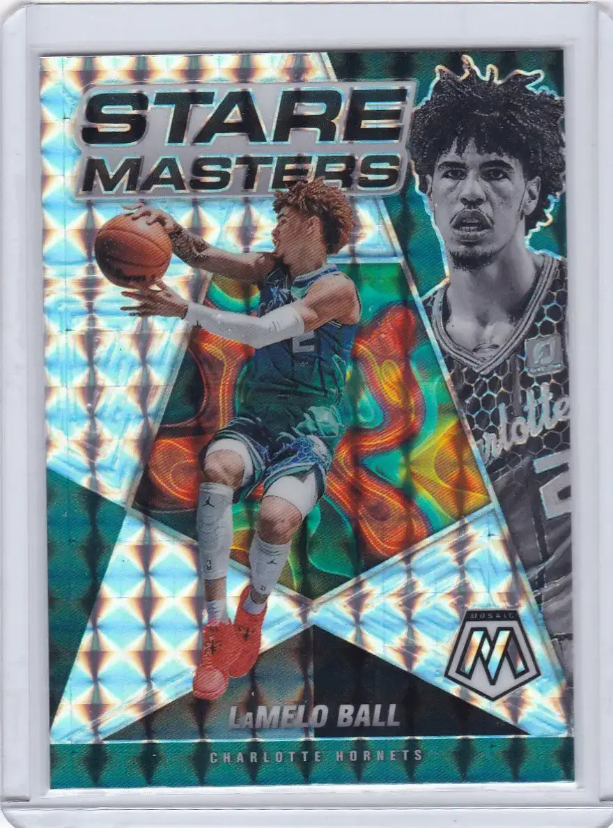 2021 MOASIC #5 LAMELO BALL STARE MASTERS REACTIVE- CHARLOTEE HORNETS - Basketball Card Single