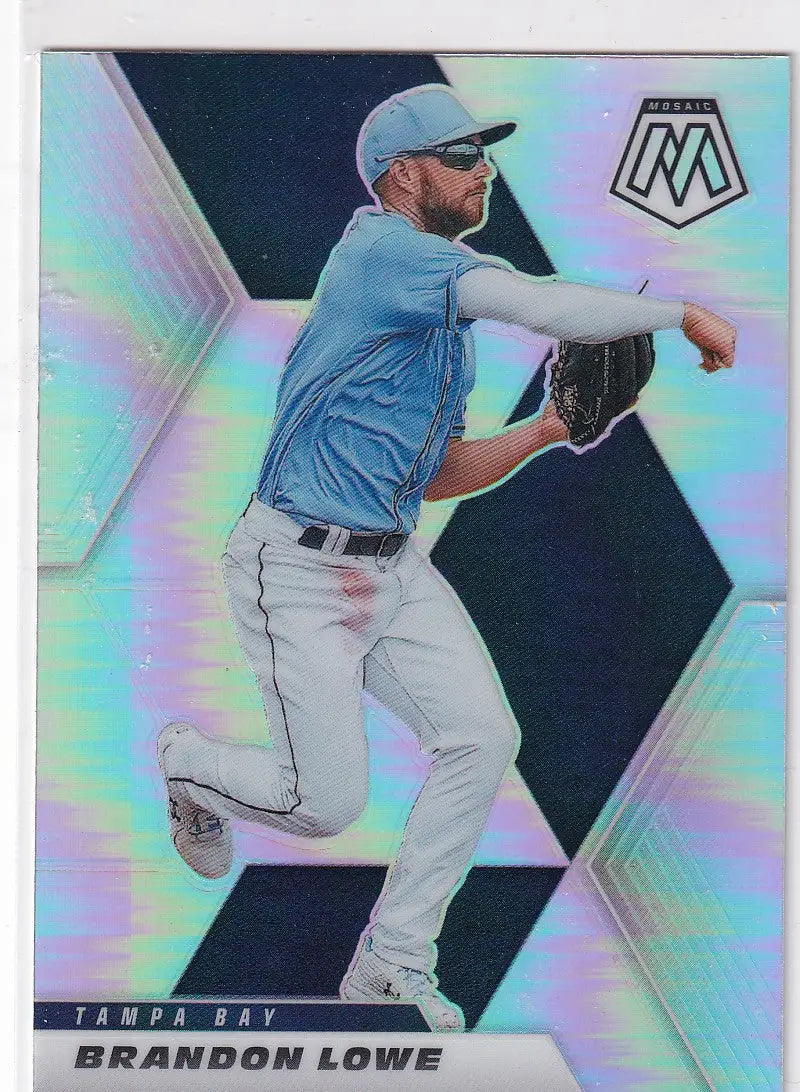 2021 MOSAIC #175 BRANDON LOWE REFRACTOR- TAMPA BAY RAYS - Baseball Card Single