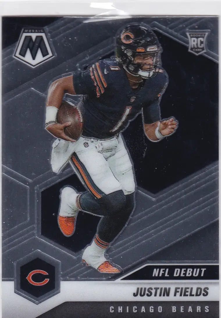 2021 MOSAIC #242 JUSTIN FIELDS NFL DEBUT- CHICAGO BEARS