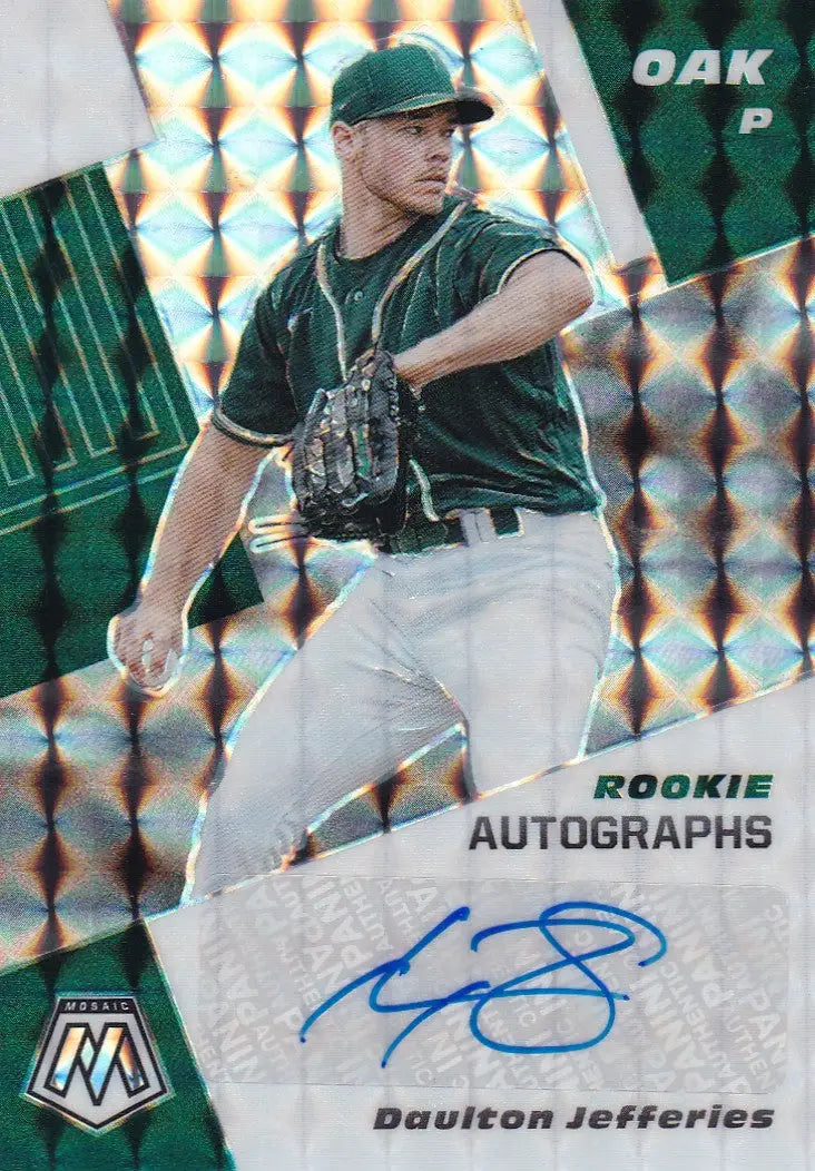 2021 MOSAIC #RAM-JE DAULTON JEFFERIES AUTO- OAKLAND ATHLEITCS - Baseball Card Single