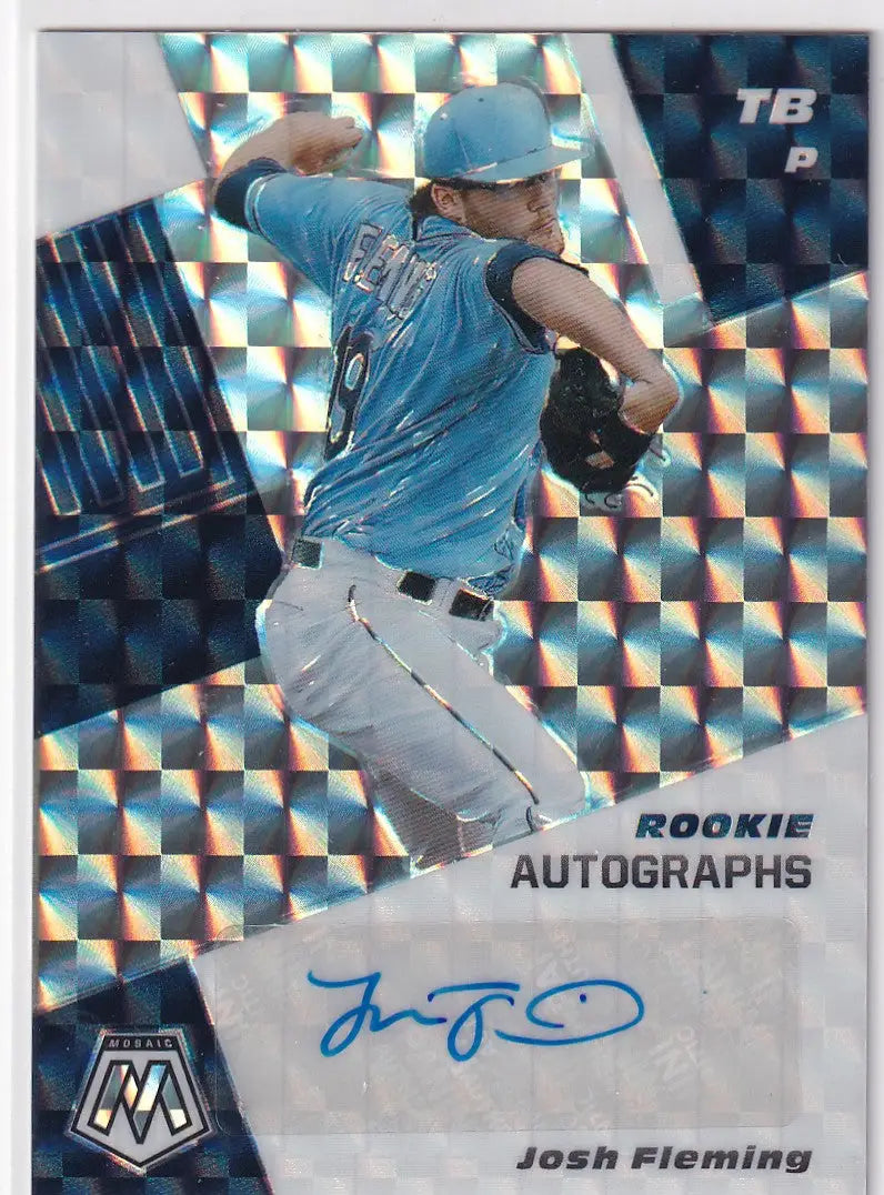 2021 MOSAIC #RAM-JF JOSH FLEMING AUTO- TAMPA BAY RAYS - Baseball Card Single