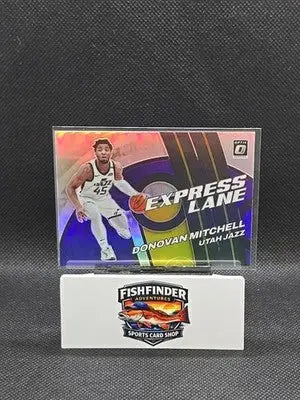 2021 Optic Donovan Mitchell Express Lane Silver Holo #8 - Basketball Card Single