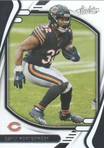 2021 Panini Absolute David Montgomery football card with original gloss and near mint condition