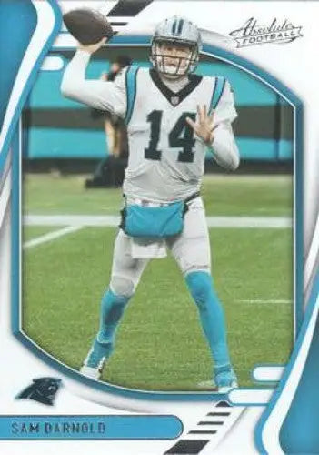 Original gloss Panini Absolute Sam Darnold football card from 2021 Panini Absolute series