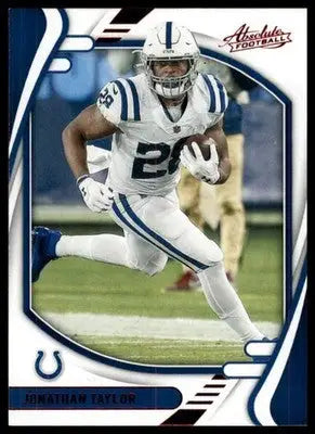 2021 Panini Absolute - Red Jonathan Taylor 13 Indianapolis Colts
