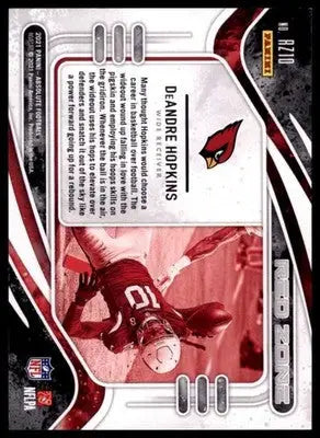 2021 Panini Absolute - Red Zone DeAndre Hopkins RZ10 Arizona Cardinals