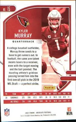 2021 Panini Absolute Retail #15 Kyler Murray