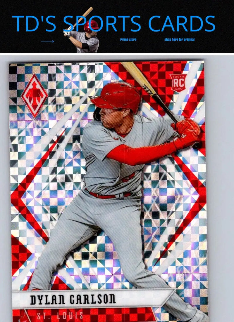 Dylan Carlson baseball card from 2021 Panini Chronicles Carlson Phoenix Building Blocks