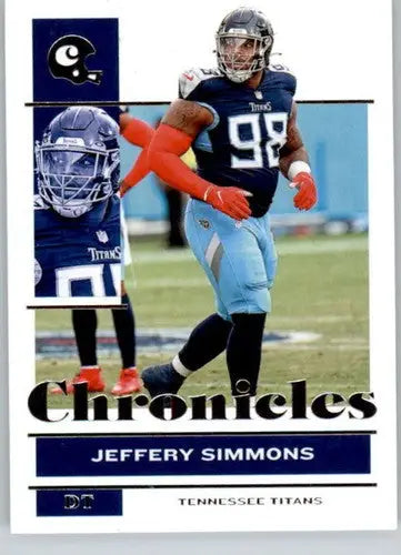 2021 Panini Chronicles #100 Jeffery Simmons NM-MT Titans ID:48354 - Football Card Single