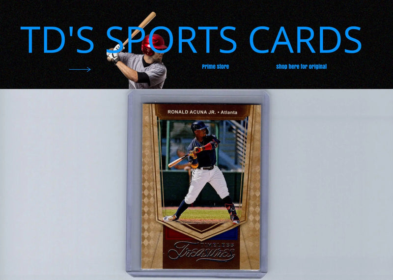 Ronald Acuna Jr. baseball card from Panini Chronicles Timeless Treasures collection