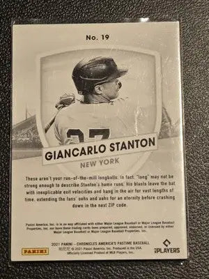2021 Panini Chronicles #19 Giancarlo Stanton - Baseball Card Single