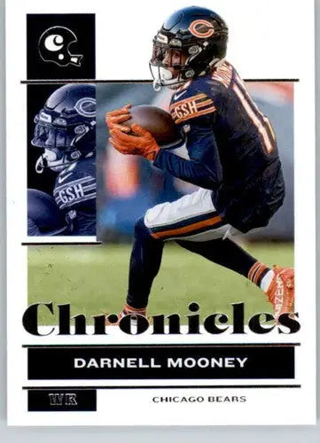 Original gloss Panini Chronicles Darnell Mooney football card from 2021 Bears set