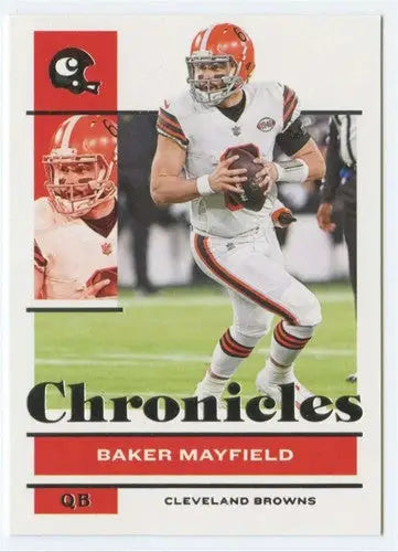 Panini Chronicles Baker Mayfield football card with original gloss Browns ID 48318