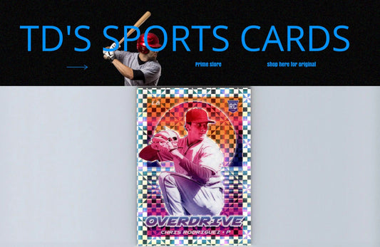 Baseball card of Chris Rodriguez from 2021 Panini Chronicles Overdrive Building Blocks