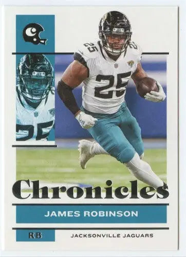 2021 Panini Chronicles James Robinson football card with original gloss Jaguars ID 48329